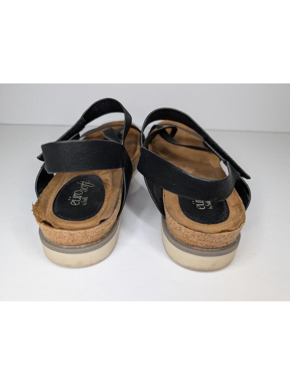 Sofft Euro Soft Black Strap Sandals SZ 9.5M Womens - Picture 5 of 8